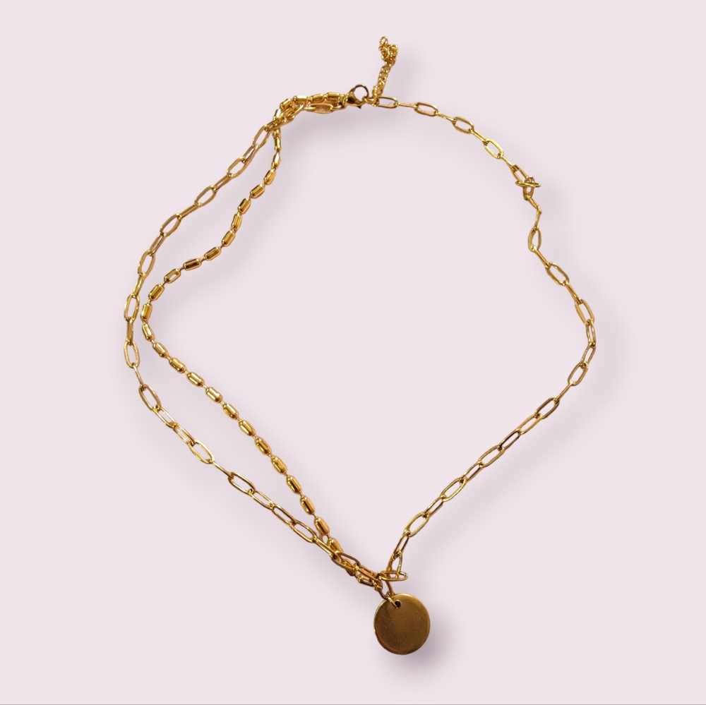 NWB slide Multi Strand Pendant Necklace